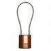 Lockout Padlock Key Alike Brown Body