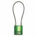 Lockout Padlock Key Different Green Body