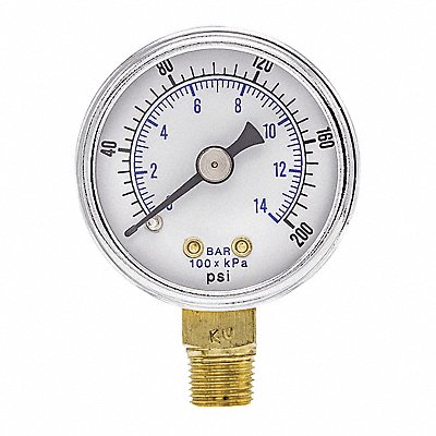 Pressure Gauge Nominal 1-1/2 Dial