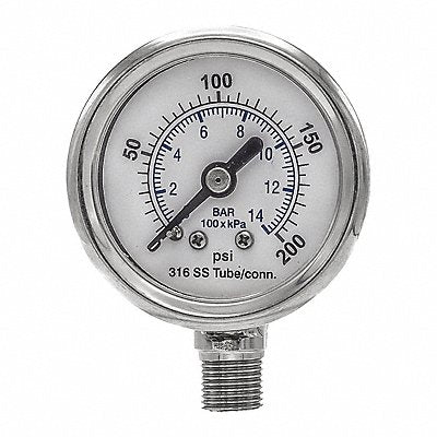 Pressure Gauge Nominal 1-1/2 Dial