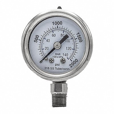 Pressure Gauge Nominal 1-1/2 Dial