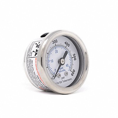 Pressure Gauge Nominal 1-1/2 Dial