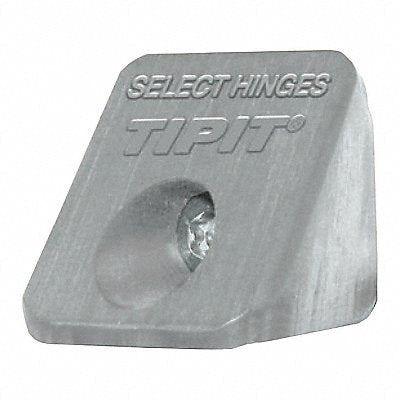 Hinge Screw-On Square 1 H 1 W Gray