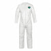 Collared Disposable Coveralls White L