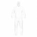 Hooded Dispos. Coveralls White XL PK25