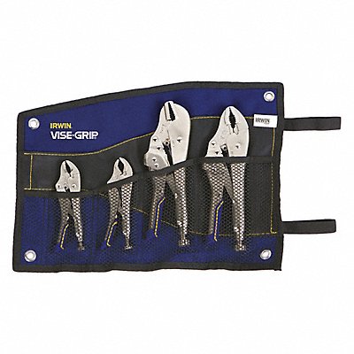 Locking Pliers Set 4 pcs. 3/8 W Jaw