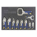 Locking Pliers Set 10 pcs. 3/8 W Jaw