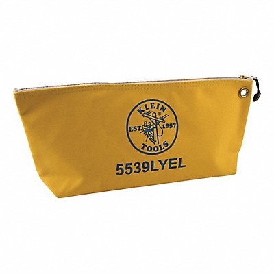 Canvas Tool Bag with Zipper Yellow