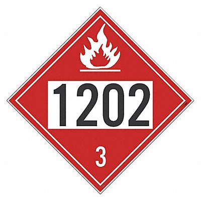 Dot Placard 1202 Diesel PK25