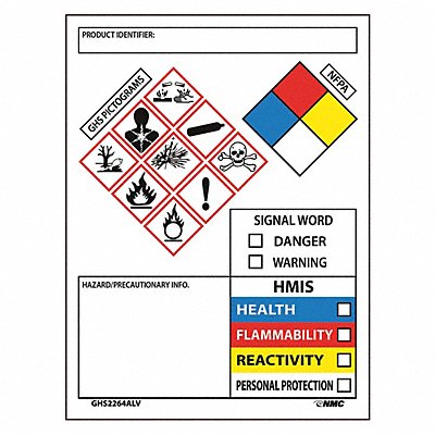 Ghs Secondary Container 50 Label Roll 4 