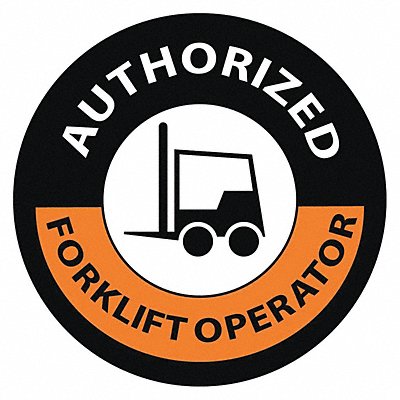 Authorized Forklift Operator Label PK25