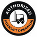 Authorized Forklift Operator Label PK25