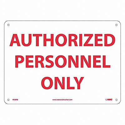 Authorized Personnel Only Sign