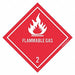 Blank Flammable Dot Label PK25