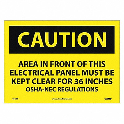 Caution Electrical Hazard Sign