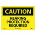 Caution Hearing Protection Required Sign