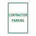 Contractor Parking Sign