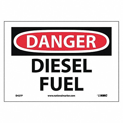 Danger Diesel Fuel Sign