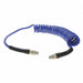 Coiled Air Hose 3/8 ID x 12 ft.