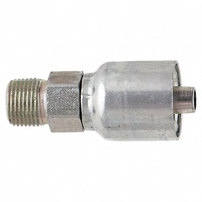 Crimp Fitting 1/2 I.D. 3/8 M NPTF