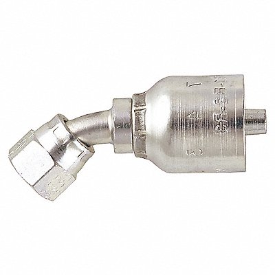 Crimp Fitting 45 Deg 1/2 ID 7/8 FJIC