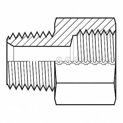 Hose Adapter 1/2 NPT 1/2 BSPP