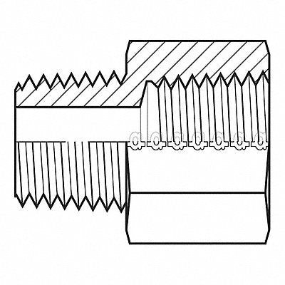 Hose Adapter 1 BSPT 1 NPT