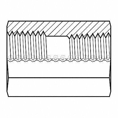 Hose Adapter 1/2 BSPT 1/2 NPT