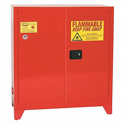 Flammable Liquid Safety Cabinet Red