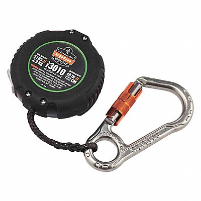 Retractable Lanyard Black 10 to 48 