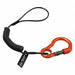 Coiled Lanyard Black For Harness