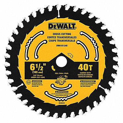 Circular Saw Blade 6 1/2 in 40 Teeth