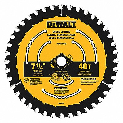 Circular Saw Blade 7 1/4 in 40 Teeth