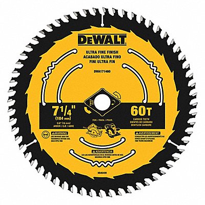 Circular Saw Blade 7 1/4 in 60 Teeth