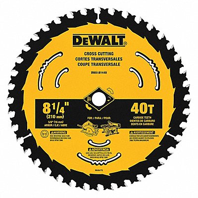 Circular Saw 8 1/4 in 40 Teeth