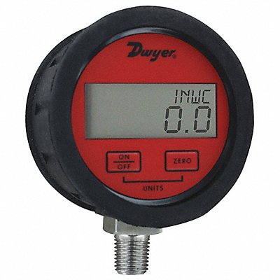 K4240 Digital Vacuum Gauge 3 Dial Size Red