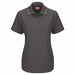 Short Sleeve Polo Womens L Charcoal/Gray