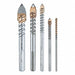 Glass and Tile Drill Bit Set Uncoated