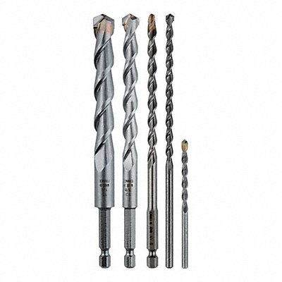 Glass and Tile Drill Bit Set Uncoated