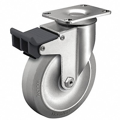 Plate Caster Swivel 5 Wheel Dia