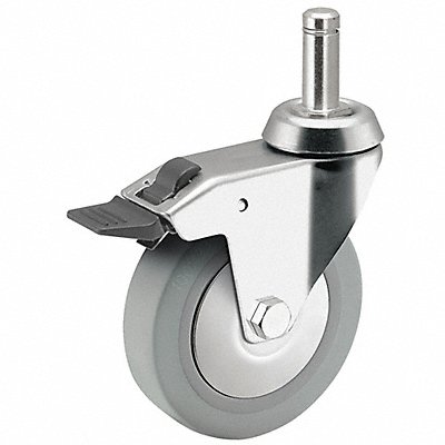 Quiet-Roll Friction-Ring Stem Caster