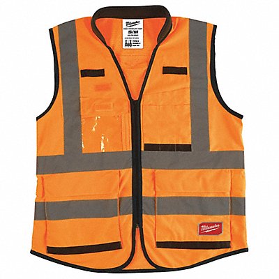 High Visibility Vest S/M Orange/Red