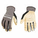 Leather Gloves Gray Grade A XL PR