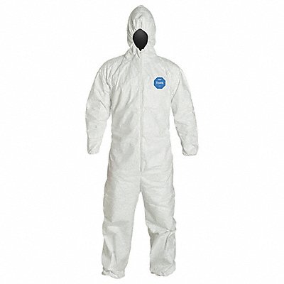 D2197 Hooded Coveralls M Wht Tyvek(R) 400 PK6