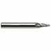 Tapered End Mill Single End 1/4 Carbide