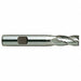 Square End Mill Single End 1/4 HSS