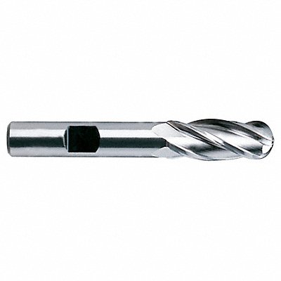 Ball End Mill Single End 3/16 Cobalt