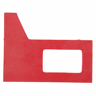 Rear Squeegee End Gasket 3 3/8 in L Red