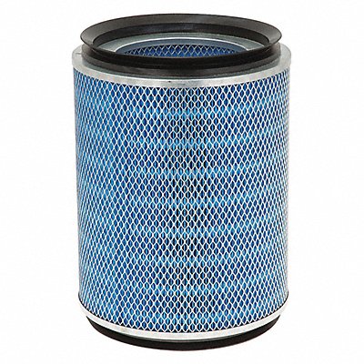 Cylinder Dust Filter 13 1/4in L Blk/Blue