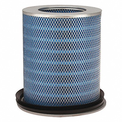 Cylinder Dust Filter 13 1/4in L Blk/Blue